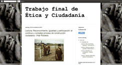 Desktop Screenshot of eticaycuidadania-yuyanapaqpararecorda.blogspot.com