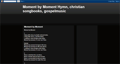 Desktop Screenshot of momentbymomenthymn.blogspot.com