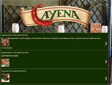 Tablet Screenshot of cayenabistro.blogspot.com