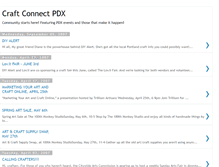 Tablet Screenshot of craftconnectpdx.blogspot.com