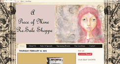 Desktop Screenshot of apieceofmineresaleshoppe.blogspot.com