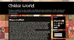 Desktop Screenshot of chikkizworld.blogspot.com