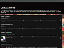 Tablet Screenshot of chikkizworld.blogspot.com