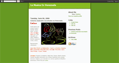 Desktop Screenshot of musicaenvenezuela.blogspot.com