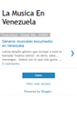 Mobile Screenshot of musicaenvenezuela.blogspot.com