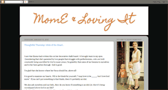 Desktop Screenshot of momeandlovingit.blogspot.com