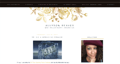 Desktop Screenshot of allysonreaves.blogspot.com