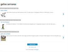 Tablet Screenshot of gallosserranos.blogspot.com