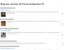 Tablet Screenshot of juniores-futsal-boavista.blogspot.com