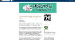 Desktop Screenshot of migrante-ksa.blogspot.com