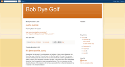 Desktop Screenshot of bobdyegolf.blogspot.com