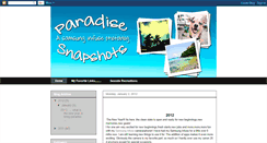 Desktop Screenshot of paradisesnapshots.blogspot.com