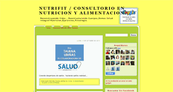 Desktop Screenshot of consultoriodenutricionyalimentacion.blogspot.com