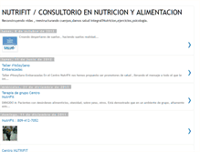 Tablet Screenshot of consultoriodenutricionyalimentacion.blogspot.com