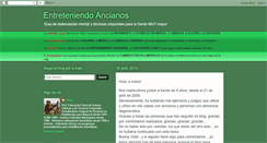 Desktop Screenshot of entreteniendoancianos.blogspot.com