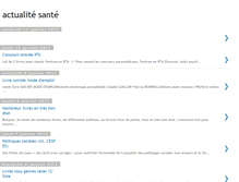 Tablet Screenshot of actualitesantefr.blogspot.com