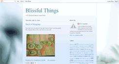 Desktop Screenshot of blissfulthings.blogspot.com