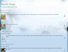 Tablet Screenshot of blissfulthings.blogspot.com