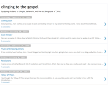 Tablet Screenshot of clingingtothegospel.blogspot.com