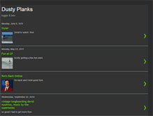 Tablet Screenshot of dustyplanks.blogspot.com