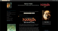 Desktop Screenshot of narnia-4-movie-trailer.blogspot.com