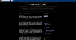 Desktop Screenshot of dragonlorelarp.blogspot.com