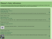 Tablet Screenshot of diannesjuicyadventure.blogspot.com