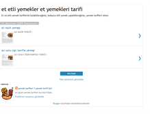 Tablet Screenshot of etliyemekleri.blogspot.com