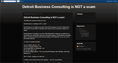 Desktop Screenshot of detroitbusinessisnotascam.blogspot.com