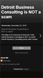 Mobile Screenshot of detroitbusinessisnotascam.blogspot.com