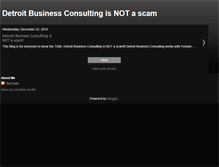 Tablet Screenshot of detroitbusinessisnotascam.blogspot.com