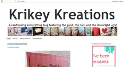 Desktop Screenshot of krikeykreations.blogspot.com