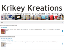 Tablet Screenshot of krikeykreations.blogspot.com