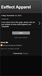 Mobile Screenshot of eeffectapparel.blogspot.com