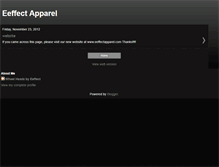 Tablet Screenshot of eeffectapparel.blogspot.com