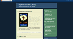 Desktop Screenshot of hoytlakeslibrary.blogspot.com