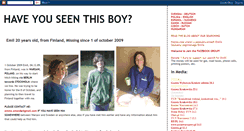 Desktop Screenshot of haveyouseenthisboy.blogspot.com