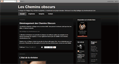Desktop Screenshot of les-chemins-obscurs.blogspot.com