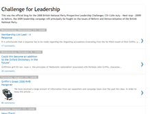 Tablet Screenshot of challengeforleadership.blogspot.com