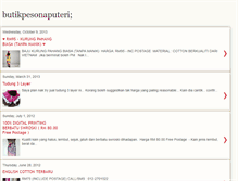 Tablet Screenshot of pesonaputeri.blogspot.com