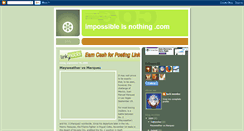 Desktop Screenshot of inpossibleisnothing.blogspot.com