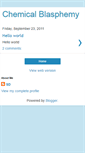 Mobile Screenshot of chemicalblasphemy.blogspot.com