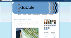 Desktop Screenshot of icandabble.blogspot.com