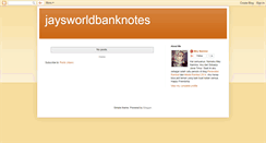 Desktop Screenshot of jaysworldbanknotes.blogspot.com