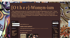 Desktop Screenshot of otherwomynism.blogspot.com