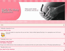 Tablet Screenshot of bellytobabyplanners.blogspot.com