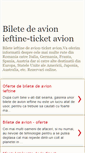 Mobile Screenshot of bilete-avion-ieftine.blogspot.com