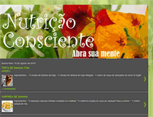 Tablet Screenshot of nutricaoconsciente.blogspot.com