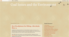 Desktop Screenshot of coal-issues-environment.blogspot.com