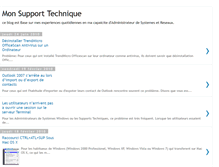 Tablet Screenshot of mon-support-technique.blogspot.com